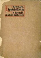 LIPPICH Elek, koronghi: A finnek és a finn művészet.