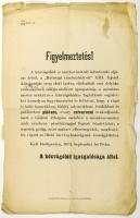 Figyelmeztetés! 158/874. közv. sz. [Szabályrendelet. Dohányzási tilalom a közvágóhídon, 1874.]