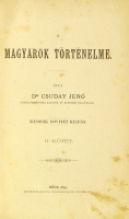 CSUDAY Jenő: A magyarok történelme. 1-2. köt.