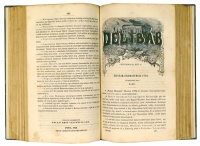 Délibáb. Nemzeti Szinházi Lap. 1853. 2. félév (júli. 3-dec. 18.) 25 sz. Szerk. és kiad. Tolnai Gr. Festetics Leo. Főmunkatárs Jókai Mór.