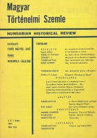 Magyar Történelmi Szemle. Szerk. Fehér Mátyás Jenő. 1. évf. 1. sz. 1969. dec.
