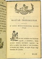 BARÓTHI Szabó Dávid: Új mértékre vett külömb’ verseknek három könyvei, mellyeket szerzett Esztergam megyebéli pap, erdélyi, Baróthi Szabó Dávid, mostan a’ Kassai Fő Iskolákban az ékesen szóllásnak Királyi Professora. Első kiad.
