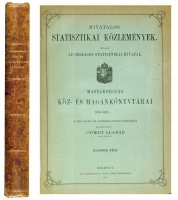 GYÖRGY Aladár: Magyarország köz- és magánkönyvtárai 1885-ben. Szerk. - -.)