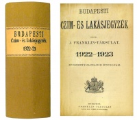Budapesti czim- és lakásjegyzék. 1922-1923. 28. évf.