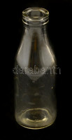 Retró tejes üveg, hibátlan, 0,5 liter, m:21 cm
