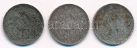 1896KB 1K Ag 'Millenium' (3x) T:1-,2 patina Adamo K5.2