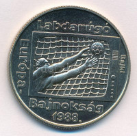 1988. 100Ft alpakka 'Labdarúgó Európa-bajnokság' T:BUAdamo EM103