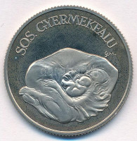 1990. 100Ft Cu-Ni 'S.O.S. Gyermekfalu' T:1 (eredetileg PP)Adamo EM66