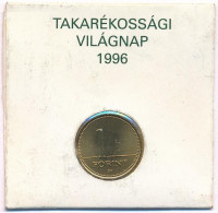 1996. 1Ft 'OTP Bank - Takarékossági Világnap' papírtokban T:1-