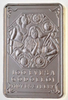 2001. 4000Ft Ag '100 éves a gödöllői művésztelep' sérült dísztokban T:1