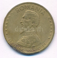 Románia 1994. 50L sárgaréz-acél technológiai hibás veret T:1-Romania 1994. 50 Lei brass-steel struck with technological error C:AUKrause KM#110