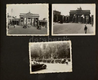 cca 1936 Utazás a náci Németországban. Berlin, az Olimpia, katonák, utcaképek, hajók, felvonulások. 120 darab igényes fénykép, benne egy kevés magyar vonatkozású, de nem kevésbé látványos kép is. / cca 1936 Images of the Nazi