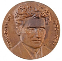 DN 'Somogyi Imre 1902-1947 / Kertbarát és Kistenyésztő Mozgalomért - Hazafias Népfront' kétoldalas Br emlékérem (99mm) T:1-