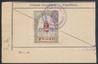 Szeged városi illeték okmánydarabon