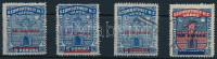 1922 Szombathely bizonyítvány kiállítási bélyeg 5-8 sz.(23.000)