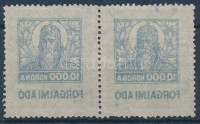 1923 10000K forgalmi adó bélyeg pár gépszínátnyomattal