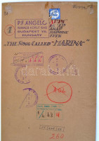 Angelo (1894-1974): The song called Marina, pecséttel jelzett, feliratozott fotóművészeti alkotás, sarkain törésnyom, 39×23 cm