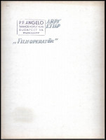 Angelo (1894-1974): Filmoperatőr, pecséttel jelzett, feliratozott fotóművészeti alkotás, kartonra ragasztva, 39×29 cm