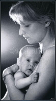 Balás István (1945- ): Anya, művészi fotóprint, jelzett, 25×13 cm