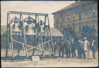 cca 1900 Budapest, Lomb utca 34-36., Walser Ferenc harangöntő harangjai, 11,5×17 cm