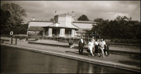 1938 Tata és Tatatóváros, tájrészletek, emberek, 26 db fotónegatív, 7×2 cm