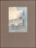 cca 1920 Völs am Schlern, Südtirol, Olaszország, kartonra kasírozott fotó, feliratozva, 18×13 cm