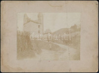 1905 Visegrád, kartonra kasírozott fotó, hátoldalon feliratozva, 12×15 cm