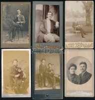 cca 1870-1900 10 db vizitkártya különböző magyar műtermekből