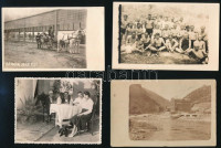 1945 előtt, különböző időpontokban és eltérő helyszíneken, sokféle témáról készült, 13 db vintage fotó, 9x12 cm és 9x14 cm között