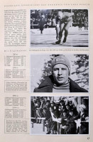 Die Olympischen Spiele in Berlin und Garmisch-Partenkirchen. 1-2. köt. Hamburg-Bahrenfeld, 1936, Cigaretten-Bilderdienst. Német nyelven. Gyűjtői album cigarettakártyákkal. Kiadói aranyozott egészvászon-kötésben, az egyik képen kis
