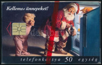 1997 Karácsony használatlan telefonkártya, bontatlan csomagolással