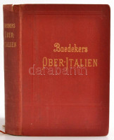 Karl Baedeker: Oberitalien mit Ravenna, Florenz und Livorno. Handbuch für Reisende. Leipzig, 1911, Verlag von Karl Baedeker, LXX+710 p. Tizennyolcadik kiadás. Térképekkel illusztrálva. Német nyelven. Kiadói aranyozott egészvászon kötés,