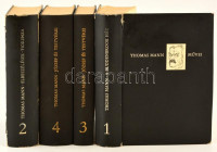 Thomas Mann művei 1-4. kötet. Bp., 1968. Helikon. Kiadói egészvászon kötésben, kettő kopott.