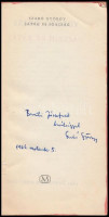 Szabó György: Játék és igazság. Bp., 1964, Magvető. Kiadói papírkötés, kis sérüléssel, kis hiánnyal a gerincen. A szerző által dedikált.