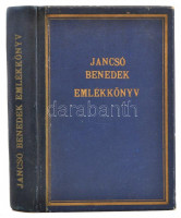 Jancsó Benedek emlékkönyv. Szerk.: Asztalos Miklós. Bp., 1931, Királyi Magyar Egyetemi Nyomda, 1 t.+413 p. Kiadói aranyozott félbőr-kötés, kissé kopott borítóval.