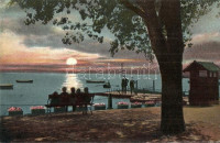 Balatonfüred-fürdő, Holdvilágos est, csónakkikötő