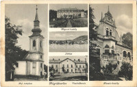 Verőce, Nógrádverőce; Református templom, Migazzi-kastély, látkép, vasútállomás, Huszár-kastély