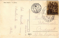 Rimaszombat, Rimavská Sobota; Voj. baraky / barakkok, laktanya / military barracks + 1938 Rimaszombat visszatért So. Stpl. (kis szakadás / small tear)