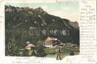 1901 Tátra, Magas Tátra, Vysoké Tatry; Zerge szálloda a tarpataki völgyben  / Hotel Gemse in the valley (EK)