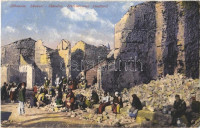 1918 Shkoder, Shkodra, Skutari; Zerschossener Stadtteil / WWI shattered district, ruins + 'K.u.K. Kommando des Turmfort Gorazda' (EK)