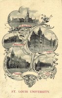 St. Louis (Missouri), Saint Louis University, St. Xavier Church, Medical and Dental, Philosophy, Divinity, Collegiate. Art Nouveau, floral (EK)