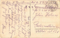 1917 Cetinje, Cettigne; Dvorska ulica / Hofstrasse / street + 'K.u.K. Militärstationskommando Cettinje' (EK)