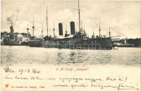 1903 SMS Leopard az Osztrák-Magyar Haditengerészet Panther-osztályú torpedócirkálója / K.u.K. Kriegsmarine Torpedoschiff / SMS Leopard Austro-Hungarian Navy torpedo cruiser