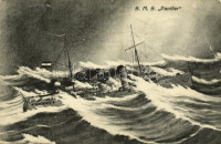SMS Panther osztrák-magyar torpedócirkáló / K.u.K. Kriegsmarine / Austro-Hungarian Navy SMS Panther, torpedo cruiser (EB)