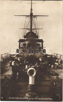 SMS Viribus Unitis az Osztrák-Magyar Haditengerészet Tegetthoff-osztályú csatahajó, matróz iskola a fedélzeten  / K.u.K. Kriegsmarine Unterricht am Bord eines Schlachtschiffes / Austro-Hungarian Navy SMS Viribus Unitis Tegetthoff-class