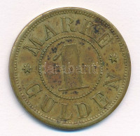 Budapest ~1900. 1 Gulden 'Holtzspach A. fiai - Budapest' T:2