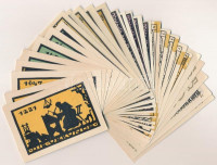 Németország / Weimari Köztársaság 1921. 30db-os vegyes szükségpénz tétel, közte sorok T:I,I- ragasztásnyomGermany / Weimar Republic 1921. 30pcs of various necessity notes, including  C:UNC,AU glue marks