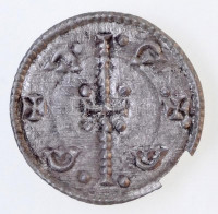 1141-1162. Denár Ag 'II. Géza' (0,16g) T:2 ki.  Hungary 1141-1162. Denar Ag 'Géza II' (0,16g) C:XF crackHuszár: 124., Unger I.: 71.