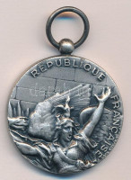 Franciaország DN 'Republique Française / Armee Nation - Defense Nationale' ezüstözött fém emlékérem füllel. Szign.:D'apres Rude (36mm) T:1-France ND 'Republique Française / Armee Nation - Defense Nationale' silvered metal commemorative