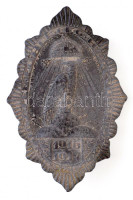 Osztrák-Magyar Monarchia 1917. 'József főherceg harcvonala 1916-1917' Zn sapkajelvény 'Marton Budapest, Zutt.Sculp.Fecit.' gyártói jelzésekkel (55x35mm) T:2,2- oxidációAustro-Hungarian Monarchy 1916-1917. 'Front Line of Archduke Joseph